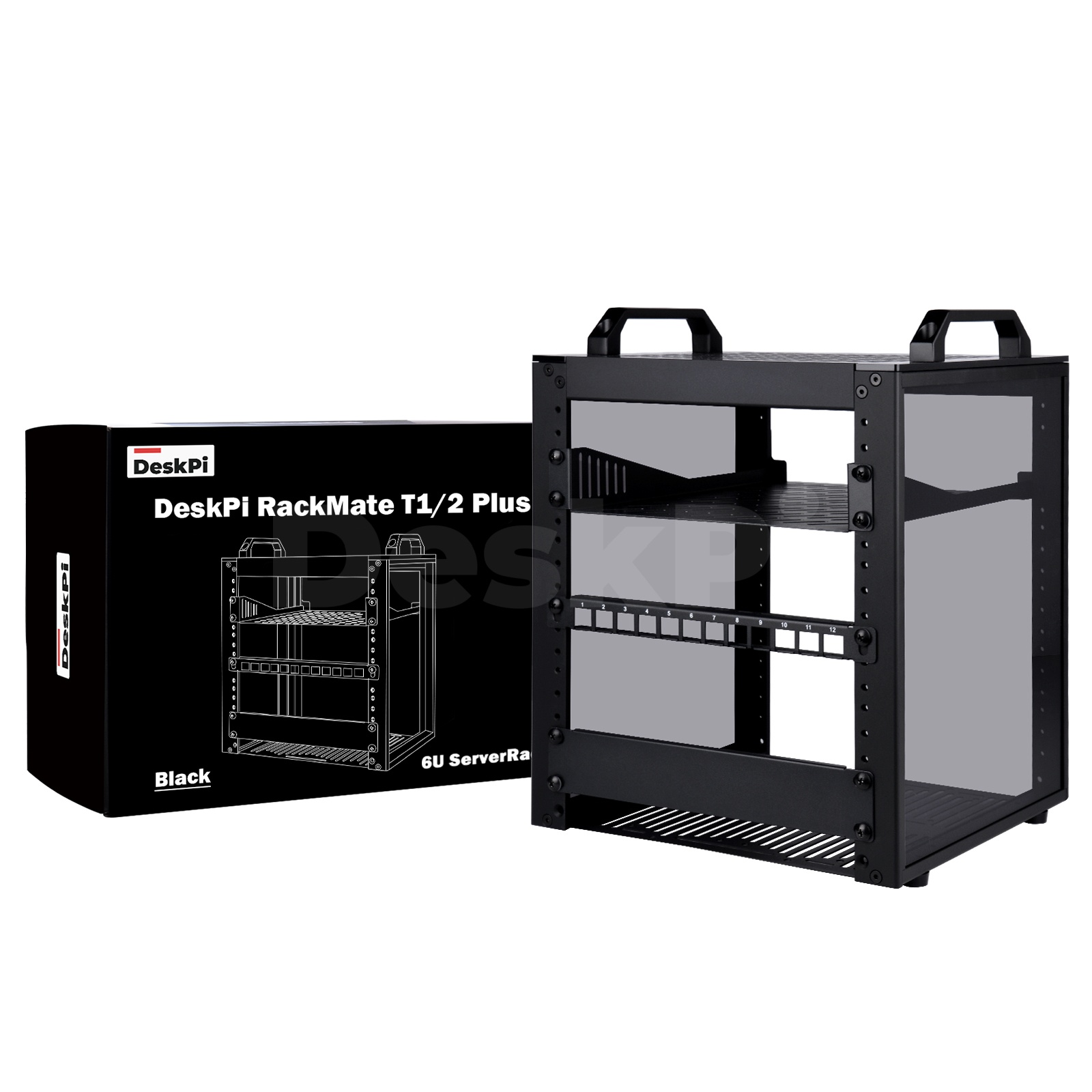 Deskpi Super6C - Gabinete Rackmount DeskPi RackMate T1/2 Plus,