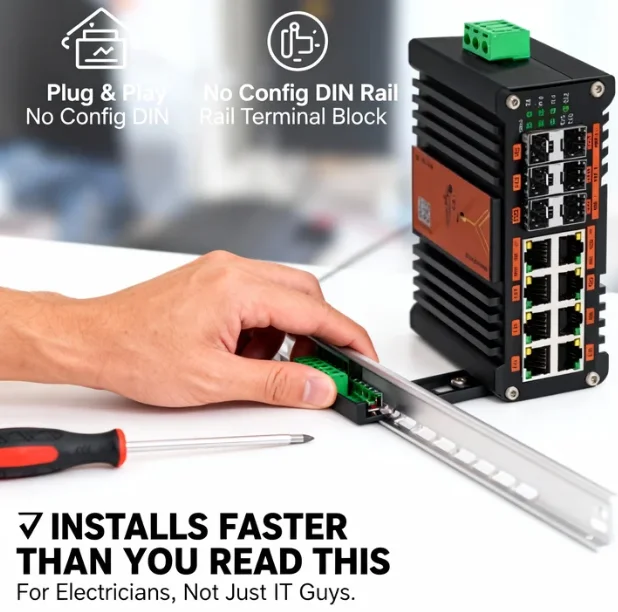 Switch PoE gerenciado industri - Managed Gigabit Poe Switch 8 Port 802.3At avaliação e preço
